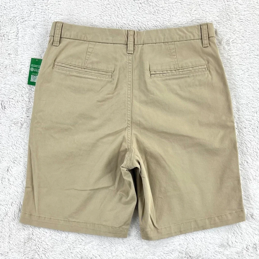 GAP Kids Husky 14 Khaki Chino Shorts Adjustable Waist School Uniform‎ NWT NEW